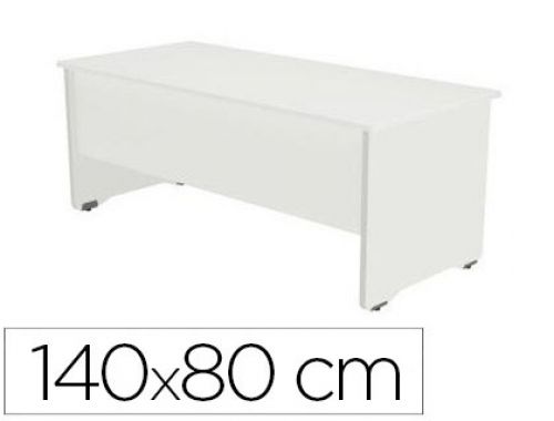 Mesa de escritorio rocada serie work 140x80 cm acabamento aw04 branco/branco , Rocada , 63249 , 8427951068262